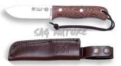 1201091 - COLTELLO BUSHCRAFT E SURVIVAL BS9 CAMPERO ACCIAO MOVA 1.4116 MANICO MICARTA LAMA 10,5 CM PESO 190 GR - COMPLETO DI FODERO IN PELLE - JOKER CM112