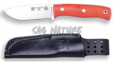 1201221 - COLTELLO BUSHCRAFT E SURVIVAL BS9 LYNX ACCIAIO MOVA 1.4116 MANICO MICARTA LAMA 10,5 CM PESO 190 GR - COMPLETO DI FODERO PELLE - JOKER CN111