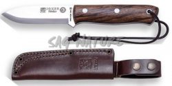 1201263 - COLTELLO BUSHCRAFT E SOPRAVVIVENZA BS9 NORDIC ACCIAIO SANDVIK 14C28N MANICO NOCE LAMA 10 CM PESO 195 GR - COMPLETO DI FODERO PELLE - JOKER CN115