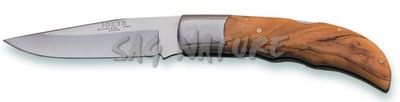 1201287 - COLTELLO CON MANICO OLIVO LAMA 9 CM PESO 115 GR - JOKER NO08