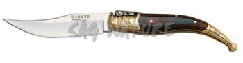 1201318 - COLTELLO CON MANICO STAMINA - VIROLA IN OTTONE - LAMA IN MOLIBDENO VANADIO DA 9 CM - PESO 90 GR - JOKER NR01