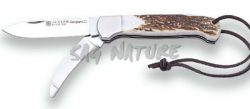 1201361 - COLTELLO CANGURO II MULTIUSO CON MANICO IN CORNO DI CERVO LAMA 8,5 CM PESO 155 GR - JOKER NC127