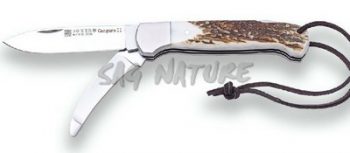 1201361 - COLTELLO CANGURO II MULTIUSO CON MANICO IN CORNO DI CERVO LAMA 8,5 CM PESO 155 GR - JOKER NC127