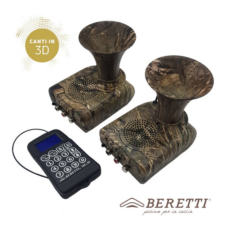 0202003 - KIT RIPRODUTTORE DIGITALE F60-3D  + RADIOCOMANDO CON MEMORIA PERSONALIZZATA 20 CANTI - BERF603D001 - BERETTI
