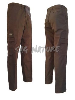 0101001 - PANTALONE IN CANVAS SFODERATO COLORE VERDE TG DALLA 44 ALLA 62 - SAG NATURE