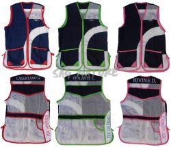 0102005 - GILET DA TIRO SPORTING EVO CON RICAMO NOME - SAG NATURE