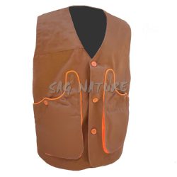 0102012 - GILET COTONE CANVAS COMPETITIVE COLORE BEIGE - 270 GSM - SAG NATURE