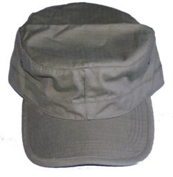 0103006 - CAPPELLO CAMBOGIANO COLORE OLIVA - 100% COTONE QUADRETTATO - CF 6 PZ - CAPLOW