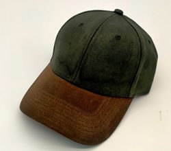 0103025 - CAPPELLO BASEBALL BICOLORE IN CANVAS DI COTONE PESANTE ED OLEATO - 100% COTONE - COLORE: BEIGE-MARRONE; OLIVA-MARRONE - CF 6 PZ - CAPLOW