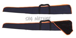 0301032 - FODERO PER FUCILE IN CORDURA BLU COLONIALE ZIP INTERA IMBOTTITO CON MANICO E ATTACCO TRACOLLA - 130 CM - SAG NATURE