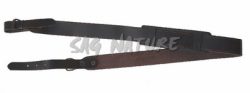0303008 - BRETELLA PER FUCILE IN CUOIO SCURO C/ANTISCIVOLO MOD. FRANCIA - LARGHEZZA 30 MM - CF 6 PZ - SAG NATURE