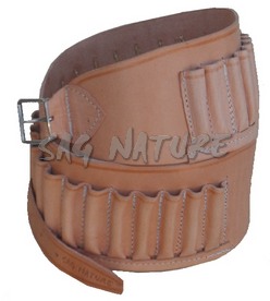 0305036 - CARTUCCIERA IN PELLE VACCHETTA CAL. 30-06 NUMERO CELLE 30 - SAG NATURE