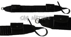 0305052 - CARTUCCIERA IN PELLE PER CARABINA CON DUE BORSE PORTACARICATORI - TUTTI I CALIBRI - SAG NATURE