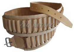 0305054 - CARTUCCIERA IN PELLE VACCHETTA LIGHT CALIBRO 36/410 - 50 CELLE - SAG NATURE