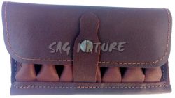 0305061 - GIBERNA IN VACCHETTA SCURA 6 CELLE COPERTE - TUTTI I CALIBRI - SAG NATURE