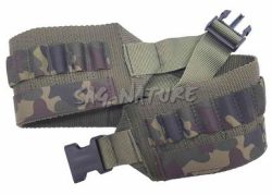 0305062 - CARTUCCIERA IN NYLON CON CELLE ELASTICHE MIMETICHE CON ATTACCO RAPIDO - PER CARABINA - PESO 160 GRAMMI - TUTTI I CALIBRI - SAG NATURE