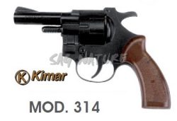 0501043 - PISTOLA A SALVE MODELLO REVOLVER 314 CAL. 6 MM NERA - KIMAR