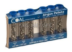 0502003 - KIT DI 6 PALLINI ARIA COMPRESSA PER LA CACCIA  -4,50 MM - LAOC