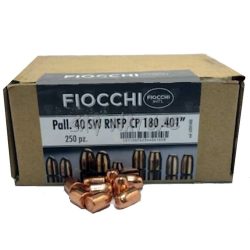 0601051 - BULLET - PALLA RAMATA (INT'L) - TIPO RNFP CP - CALIBRO 40 SW - 180 GRS - CONF. DA 250 PZ - 620414 - FIOCCHI