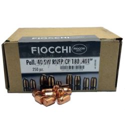 0601051 - BULLET - PALLA RAMATA (INT'L) - TIPO RNFP CP - CALIBRO 40 SW - 180 GRS - CONF. DA 250 PZ - 620414 - FIOCCHI