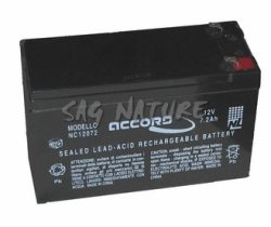 0801012 - BATTERIA A SECCO 12V/7,2Ah VARIE MARCHE