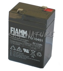 0801028 - BATTERIA A SECCO 6V 4,0-5,0 Ah - VARI MARCHE