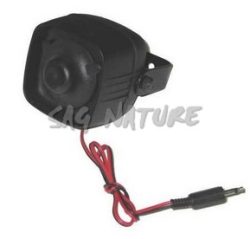 0801037 - TROMBINO/TROMBA/ALTOPARLANTE COLORE NERO C/STAFFA 8 WATT - MM 72X73X41 - MADE IN ITALY