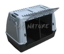 0803010 - TRASPORTINO BRACCO 100 PER CANI GRIGIO/VERDE MIS. 100x60x65H CM - NON INCLUSO DIVISORIO ARTICOLO 0803012