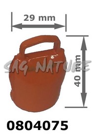 0804075 - CAMPANA ORANGE 01 IN BLISTER - ALTEZZA CM 4,0 LARGHEZZA CM 2,9 - SAG NATURE