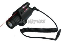 0806036 - TORCIA TACTICAL - DOPPIA FUNZIONE LAMPADA E LASER CON CONTROLLO REMOTO - SAG NATURE