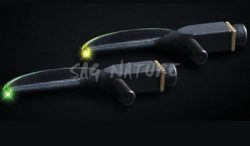 0806142 - MIRINO PIN IN FIBRA OTTICA AL TRIZIO .029" (0.75mm) MISURA UNIVERSALE PER MIRINI A FESSURA 3/16 - COLORE GIALLO - TG19Y - TRUGLO