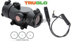 0806197 - PUNTATORE OLEOGRAFICO/RED DOT TRITON 30MM RETICOLO 5 MOA TRE COLORAZIONI - CONTROLLO REMOTO - BASE WEAVER PICATINNY - TG8230B - TRUGLO