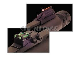 0806209 - SET MIRINO E TACCA DI MIRA IN FIBRA OTTICA PER FUCILI SLUG REMINGTON ED CHARLES DALY - TG962A - TRUGLO