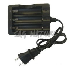 0806258 - CARICABATTERIA PER TRE BATTERIE 18650 - ALIMENTAZIONE 220V