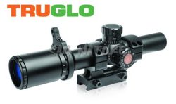 0806296 - OTTICA TRU BRITE TUBO DA 30MM - 1-6 X 24 MM - RETICOLO MIL-DOT DOPPIA COLORAZIONE - COMPLETA DI ATTACCHI - TG8516TL - TRUGLO