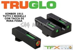 0806304 - SET MIRINO E TACCA DI MIRA TFX-PRO TRIZIO IN FIBRA OTTICA PER PISTOLA KIMBER 1911 - TG13KM1PC - TRUGLO