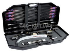 0901172 - 4660SEC VALIGIA IN PP PER ARCO E FRECCIE CHIUSURE SCORREVOLI E CERNIERE METALLICHE - CM 90X30X15 - NEGRINI