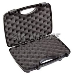 0901239 - 2033 ISY VALIGIA IN P.P. PER PISTOLA CON CHIUSURA ECONOMICA E FORO PER LUCCHETTO - CM 30,5X18,5X8,5 - NEGRINI