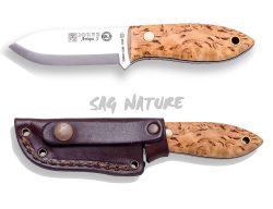 1201005 - COLTELLO BUSHCRAFT JOKER BS 9 WASPA SCANDI MANICO BETULLA RICCIA COLTELLO DA COLLO E CINTURA - JOKER CL121