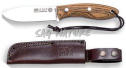 1201010 - COLTELLO BUSHCRAFT CANADESE BS9 ACCIAIO SANDVIK 14C28N MANICO BOGOTE LAMA 10,5 CM PESO 175 GR - COMPLETO DI FODERO PELLE - JOKER CB114