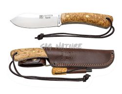 1201024 - COLTELLO BUSHCRAFTNESSMUK, MANICO IN BETULLA RICCIA, CON FERROCERIO - JOKER CL136-P