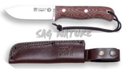 1201091 - COLTELLO BUSHCRAFT E SURVIVAL BS9 CAMPERO ACCIAO MOVA 1.4116 MANICO MICARTA LAMA 10,5 CM PESO 190 GR - COMPLETO DI FODERO IN PELLE - JOKER CM112