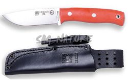 1201222 - COLTELLO BUSHCRAFT E SURVIVAL BS9 LYNX ACCIAIO MOVA 1.4116 MANICO MICARTA LAMA 10,5 CM PESO 190 GR - COMPLETO DIFODERO PELLE CON ACCIARINO - JOKER CN111-P