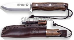 1201264 - COLTELLO BUSHCRAFT E SOPRAVVIVENZA BS9 NORDIC ACCIAIO SANDVIK 14C28N MANICO NOCE LAMA 10 CM PESO 195 GR - COMPLETO DI FODERO PELLE CON ACCIARINO - JOKER CN115-P