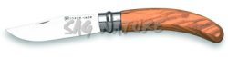1201295 - COLTELLO CON MANICO OLIVO VIROLA ROTANTE LAMA 8 CM - JOKER NO21