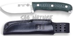 1201329 - COLTELLO BUSHCRAFT E SURVIVAL BS9 URSUS ACCIAO MOVA 1.4116 MANICO MICARTA LAMA 10 CM PESO 225 GR - COMPLETO DI FODERO PELLE - JOKER CV116