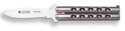 1201342 - COLTELLO BUTTERFLY CON MANICO IN ZAMAK LAMA 9,5 CM PESO 150 GR - JOKER N101C-E