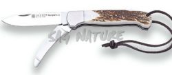 1201361 - COLTELLO CANGURO II MULTIUSO CON MANICO IN CORNO DI CERVO LAMA 8,5 CM PESO 155 GR - JOKER NC127