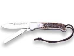 1201391 - COLTELLO MULTIUSO CANGURO III CON MANICO IN CORNO DI CERVO LAMA 8,5 CM PESO 155 GR - JOKER NC136