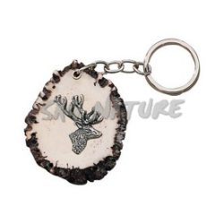 1201401 - PORTACHIAVI BASE CERVO CON CERVO TESTA LATERALE - JOKER VN08